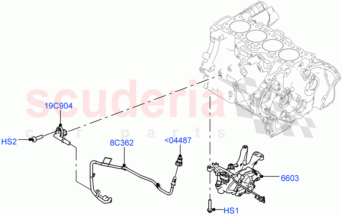Vacuum Control And Air Injection (2.0L AJ20P4 Petrol High PTA, Halewood (UK), 2.0L AJ20P4 Petrol Mid PTA, 2.0L AJ20P4 Petrol E100 PTA) ((V) FROMMH000001, (V) TONH999999) of Land Rover Land Rover Range Rover Evoque (2019+) [2.0 Turbo Petrol AJ200P]