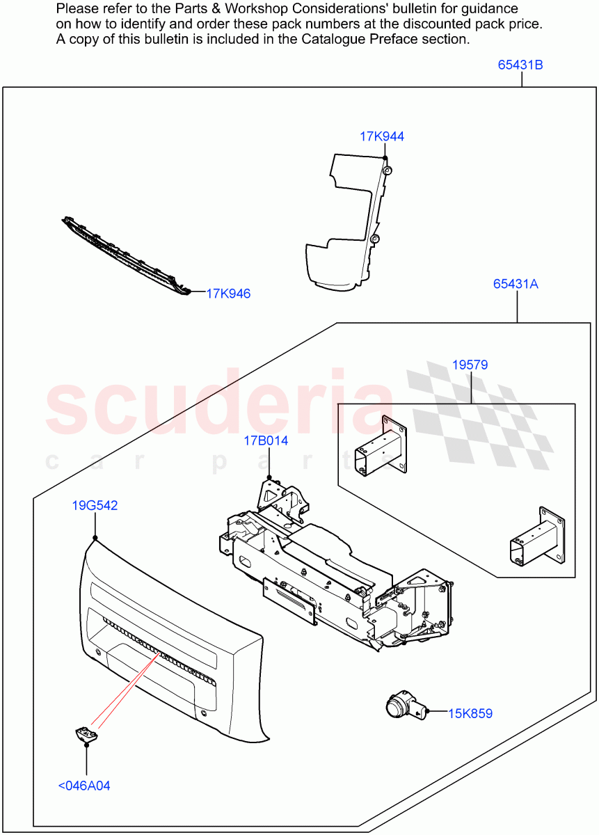 Accessory Pack (Winch Mounting Kit) (With Four Corner Air Suspension) of Land Rover Land Rover Defender (2020+) [2.0 Turbo Petrol AJ200P]