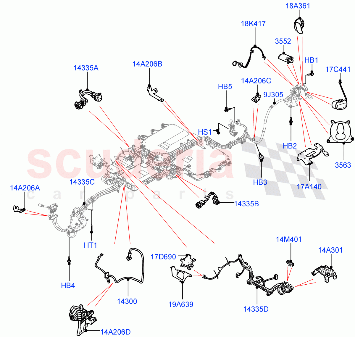 Hybrid Electrical Modules (PHEV Charging Cables And Fixings) (Electric Engine Battery-PHEV) ((V) FROMLH000001) of Land Rover Land Rover Range Rover Evoque (2019+) [1.5 I3 Turbo Petrol AJ20P3]