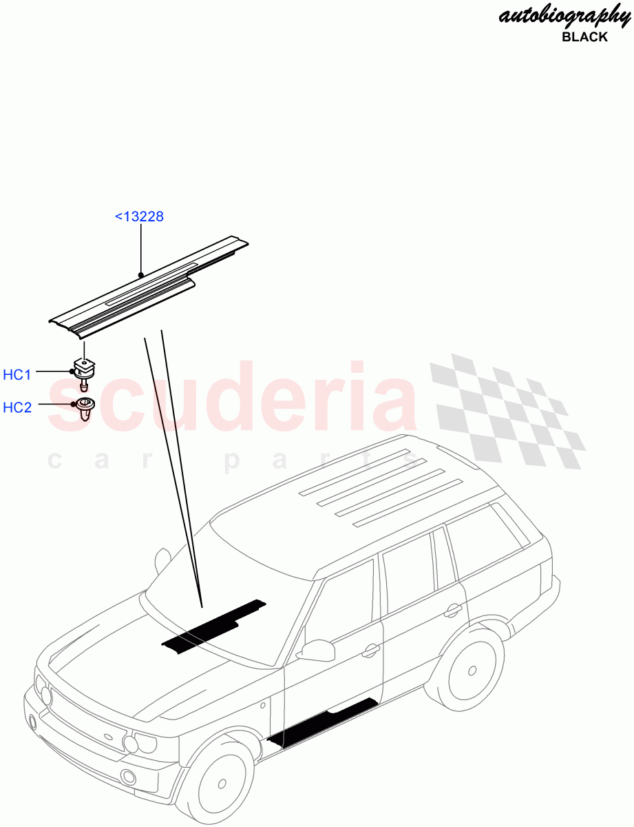 Side Trim (Autobiography Black LE) ((V) FROMAA313069) of Land Rover Land Rover Range Rover (2010-2012) [4.4 DOHC Diesel V8 DITC]
