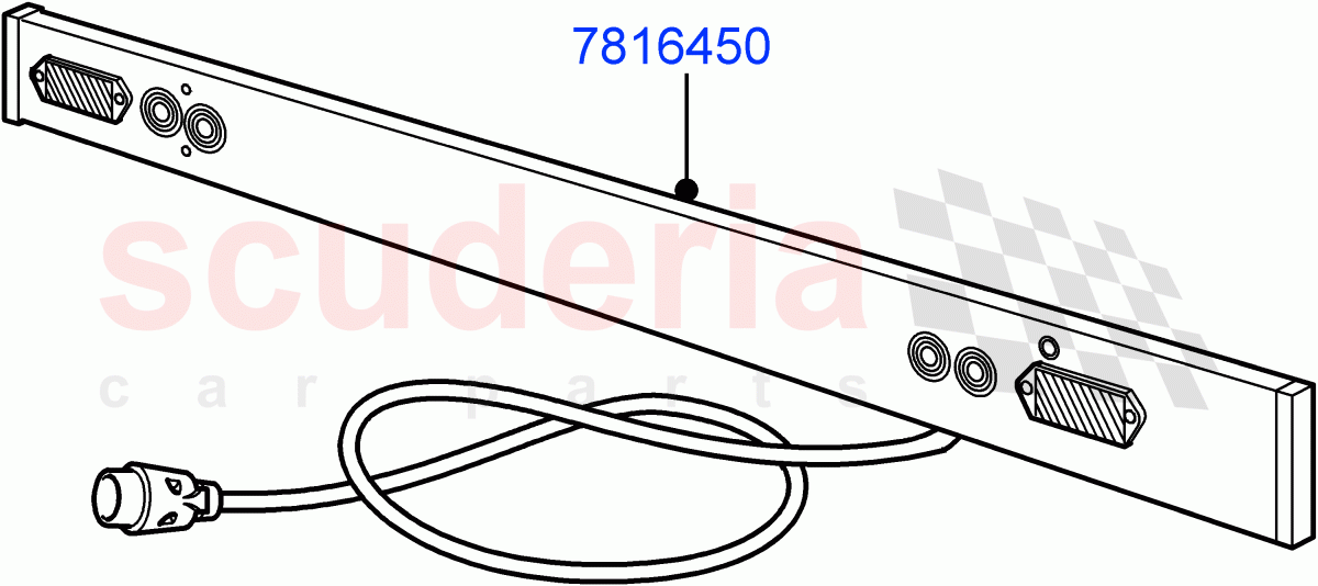 Towing Electrics (Accessory, Lighting Board) (Halewood (UK)) of Land Rover Land Rover Range Rover Evoque (2019+) [2.0 Turbo Diesel AJ21D4]