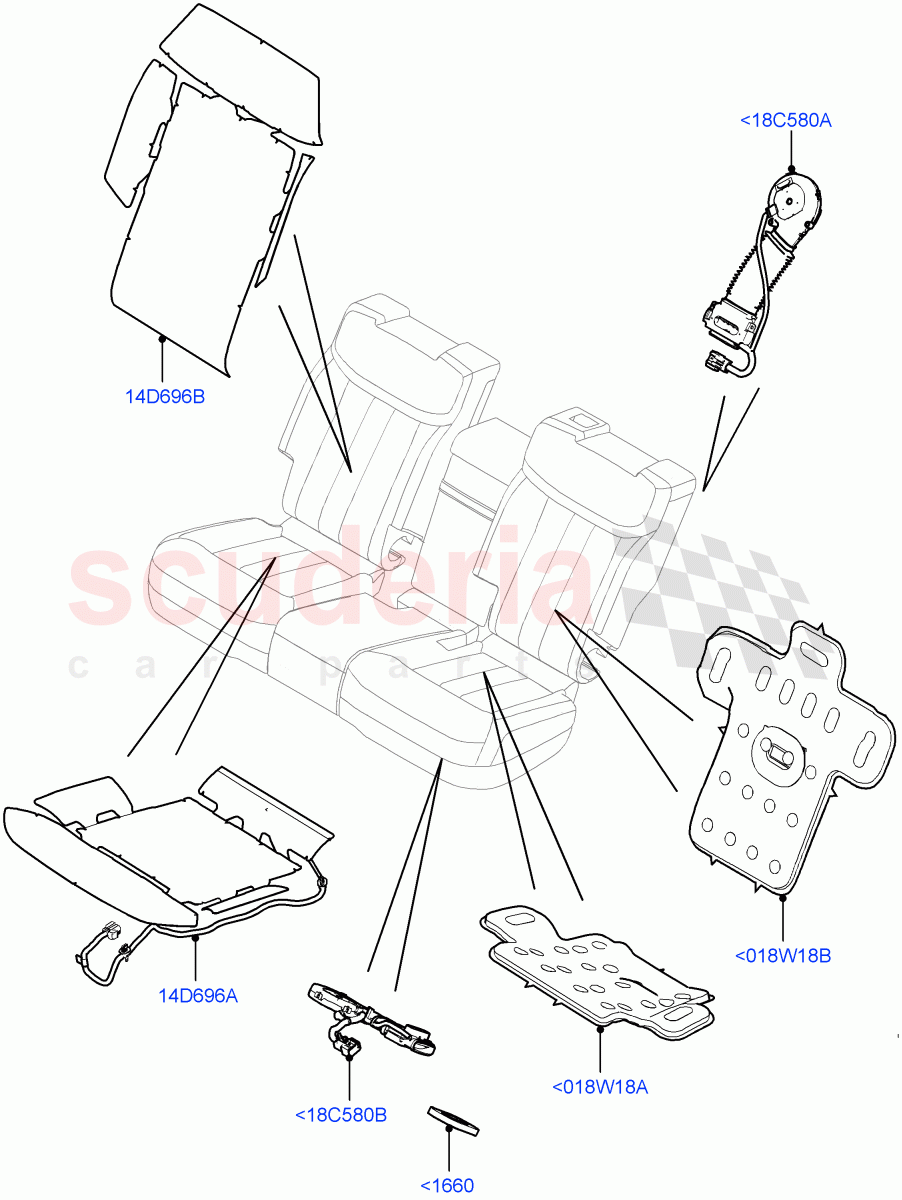 Rear Seat Pads/Valances & Heating (Heating) (40/20/40 Super Slouch Rear Seat) of Land Rover Land Rover Range Rover (2022+) [4.4 V8 Turbo Petrol NC10]