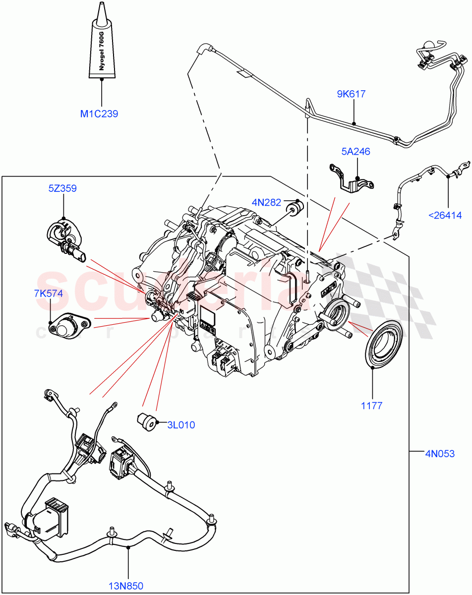 Rear Electric Drive Unit (Main Unit) (1.5L AJ20P3 Petrol High PHEV, Halewood (UK), All Wheel Drive) ((V) FROMLH000001) of Land Rover Land Rover Discovery Sport (2015+) [2.0 Turbo Diesel]