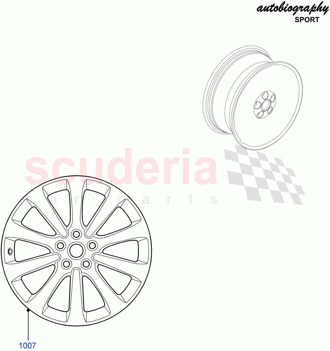 Wheels (Autobiography Sales Badge) ((V) FROMAA000001) of Land Rover Land Rover Range Rover Sport (2010-2013) [5.0 OHC SGDI SC V8 Petrol]