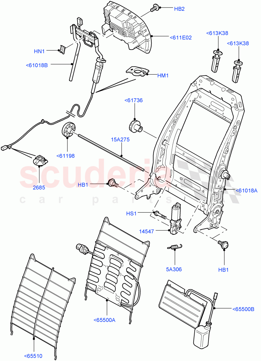 Front Seat Back ((V) FROMAA000001) of Land Rover Land Rover Discovery 4 (2010-2016) [3.0 DOHC GDI SC V6 Petrol]