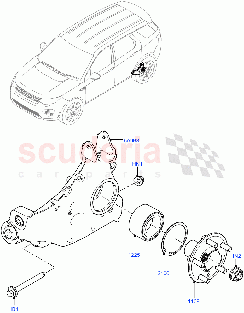 Rear Knuckle And Hub (Changsu (China)) ((V) FROMKG446857) of Land Rover Land Rover Discovery Sport (2015+) [2.0 Turbo Petrol GTDI]