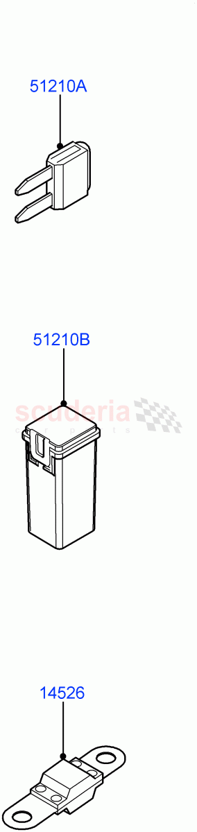 Fuses, Holders And Circuit Breakers of Land Rover Land Rover Range Rover Velar (2017+) [3.0 DOHC GDI SC V6 Petrol]