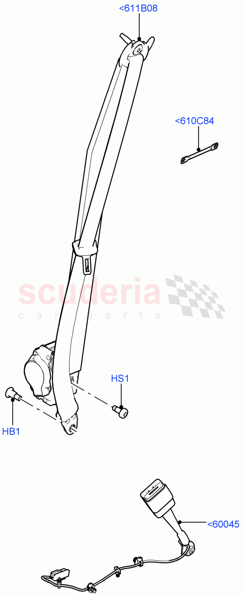 Front Seat Belts (Itatiaia (Brazil)) ((V) FROMGT000001) of Land Rover Land Rover Discovery Sport (2015+) [2.0 Turbo Diesel AJ21D4]