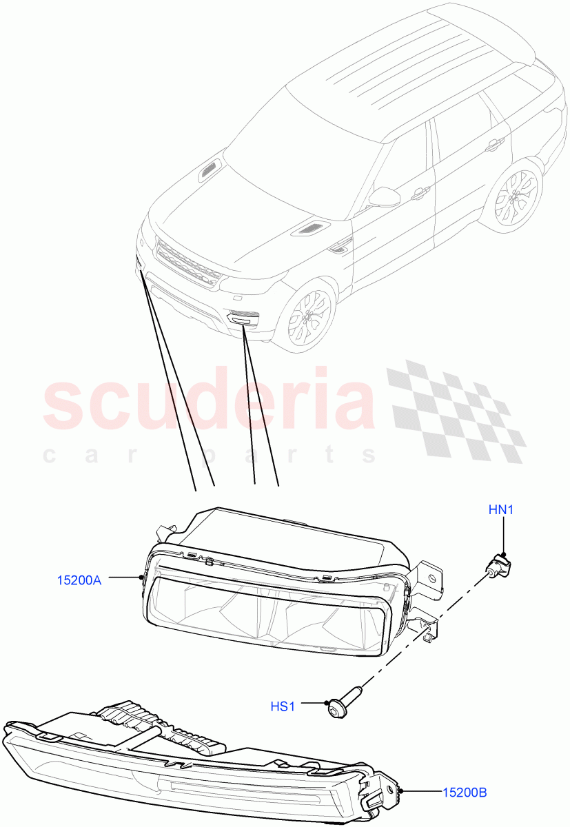 Front Fog Lamps (With Front Fog Lamps) of Land Rover Land Rover Range Rover Sport (2014+) [3.0 DOHC GDI SC V6 Petrol]