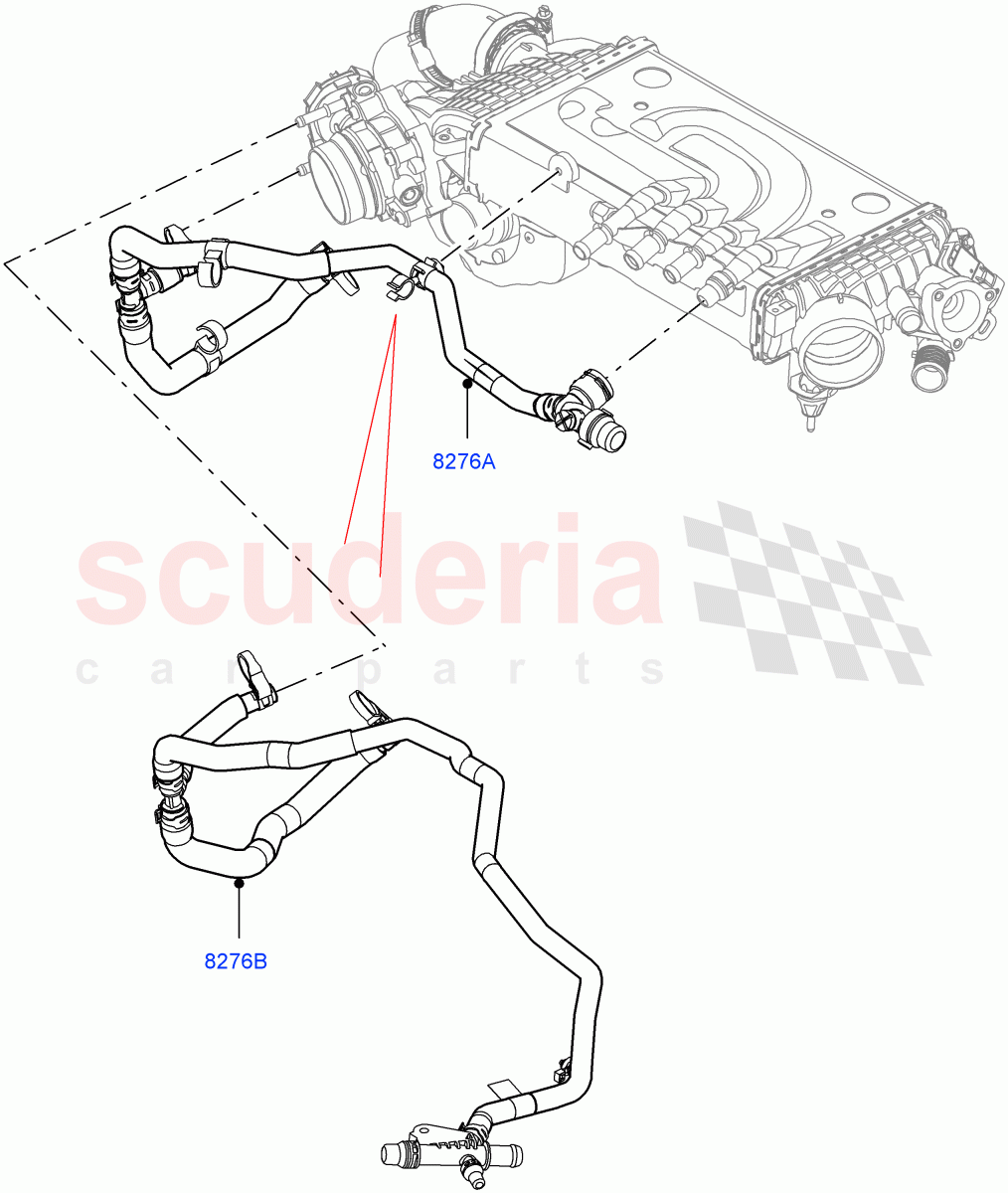Supercharger (Lubrication And Cooling) (3.0L AJ20P6 Petrol High) ((V) FROMKA000001) of Land Rover Land Rover Range Rover (2012-2021) [3.0 I6 Turbo Petrol AJ20P6]