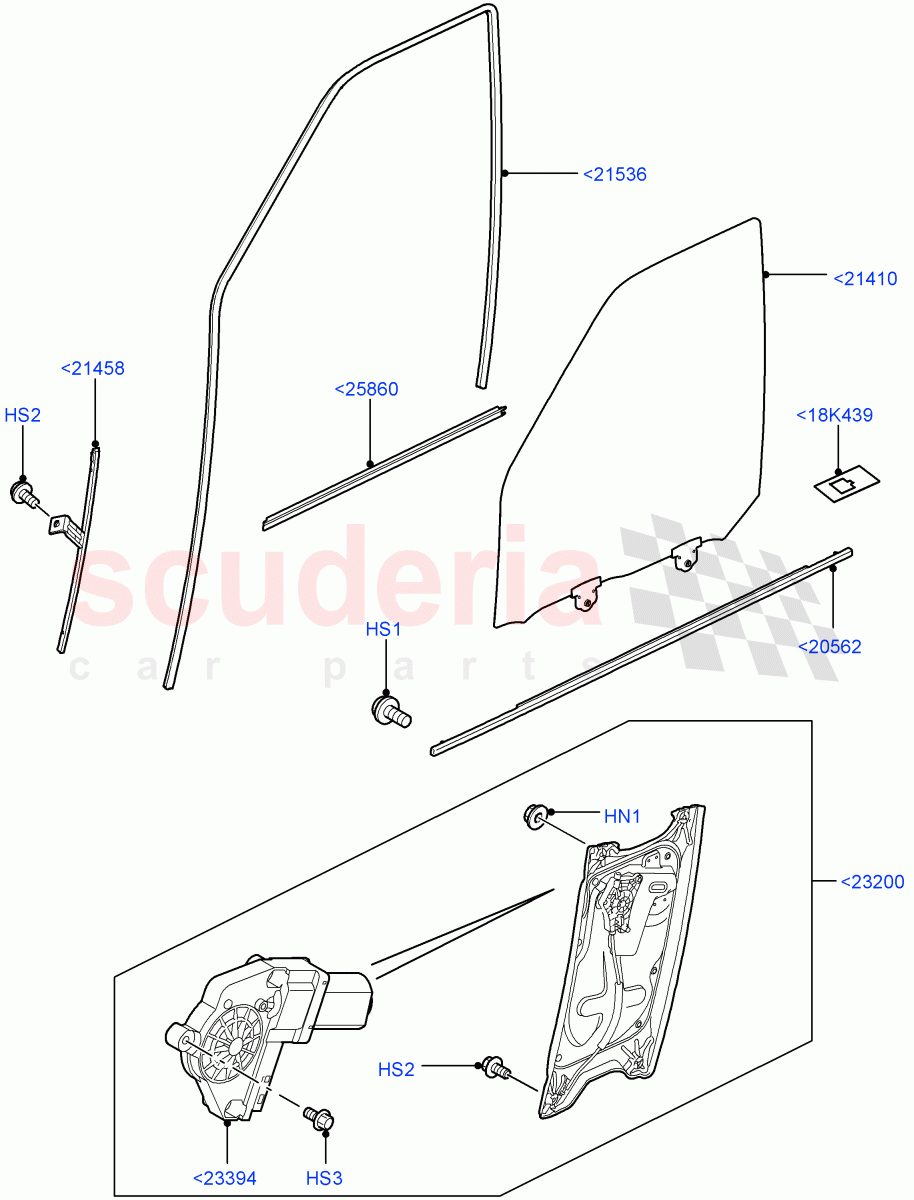 Front Door Glass & Window Controls ((V) FROMAA000001) of Land Rover Land Rover Range Rover Sport (2010-2013) [3.6 V8 32V DOHC EFI Diesel]