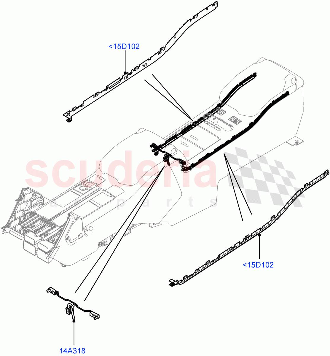 Interior Lamps (Rear Console) of Land Rover Land Rover Range Rover (2012-2021) [3.0 I6 Turbo Diesel AJ20D6]