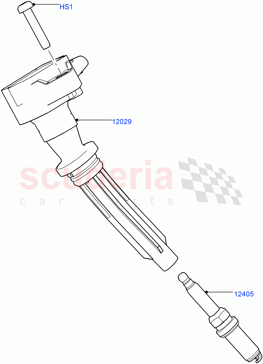 Ignition Coil And Wires/Spark Plugs (Solihull Plant Build) (3.0L DOHC GDI SC V6 PETROL) ((V) FROMEA000001) of Land Rover Land Rover Range Rover (2012-2021) [3.0 DOHC GDI SC V6 Petrol]