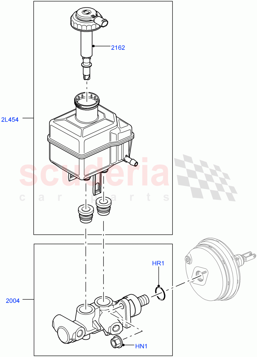 Master Cylinder - Brake System ((V) FROMAA000001) of Land Rover Land Rover Range Rover Sport (2010-2013) [3.0 Diesel 24V DOHC TC]