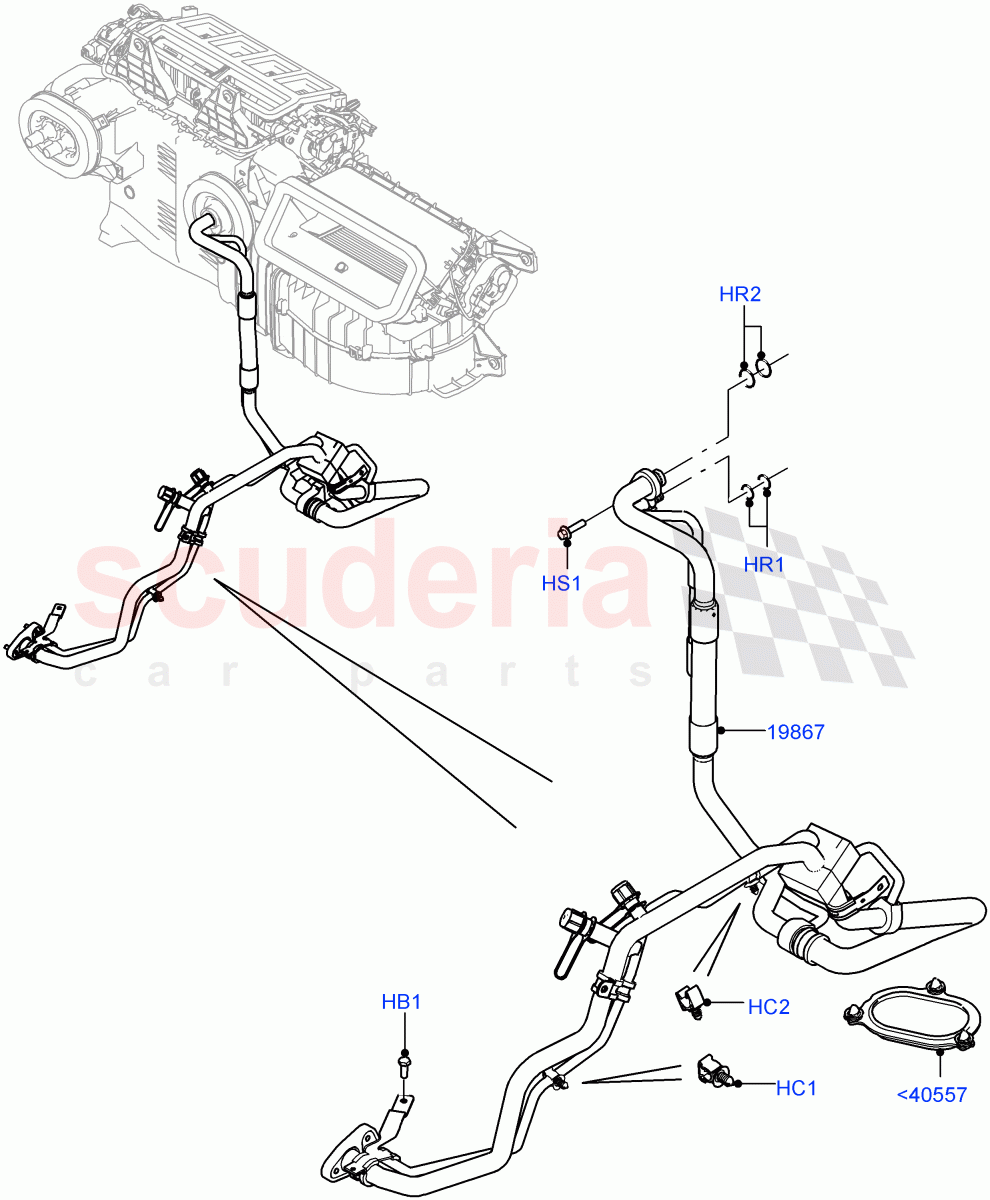 Air Conditioning Condensr/Compressr (With Front Comfort Air Con (IHKA), Premium Air Conditioning-Front/Rear) ((V) TOJA999999) of Land Rover Land Rover Range Rover Sport (2014+) [5.0 OHC SGDI SC V8 Petrol]