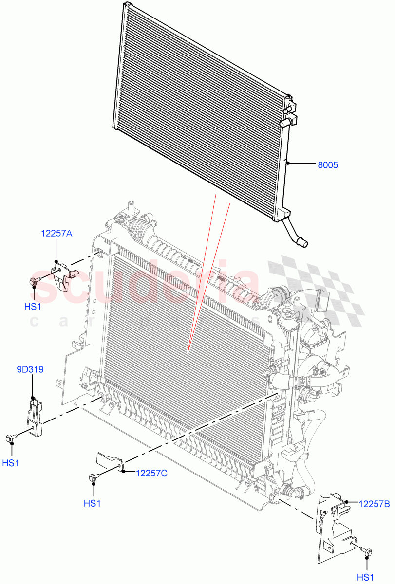 Radiator/Coolant Overflow Container (2.0L AJ21D4 Diesel Mid) ((V) FROMMA000001) of Land Rover Land Rover Range Rover Velar (2017+) [2.0 Turbo Diesel AJ21D4]