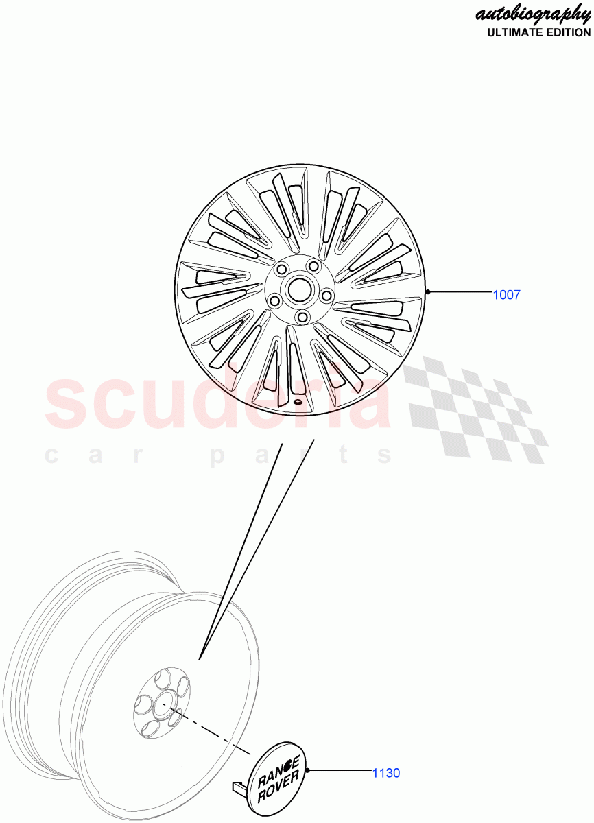 Wheels (Autobiography Ultimate Edition) ((V) FROMBA344356) of Land Rover Land Rover Range Rover (2010-2012) [3.6 V8 32V DOHC EFI Diesel]