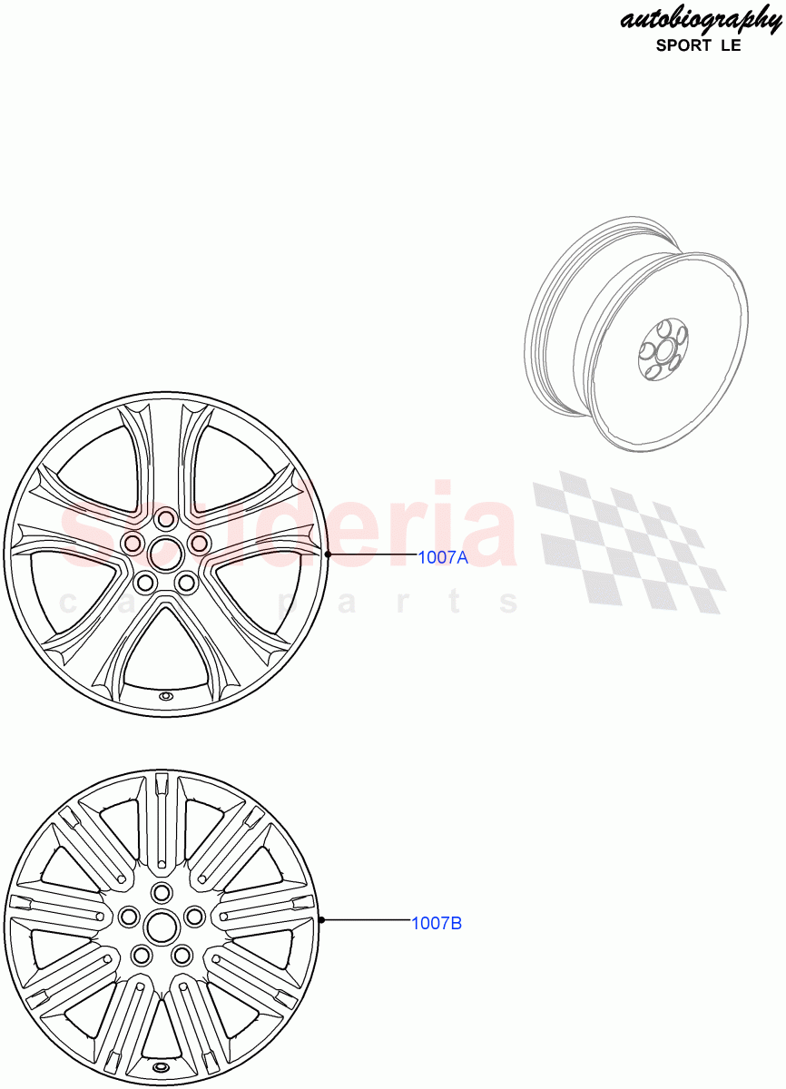 Wheels (Autobiography Sport LE) ((V) FROMCA000001) of Land Rover Land Rover Range Rover Sport (2010-2013) [5.0 OHC SGDI SC V8 Petrol]