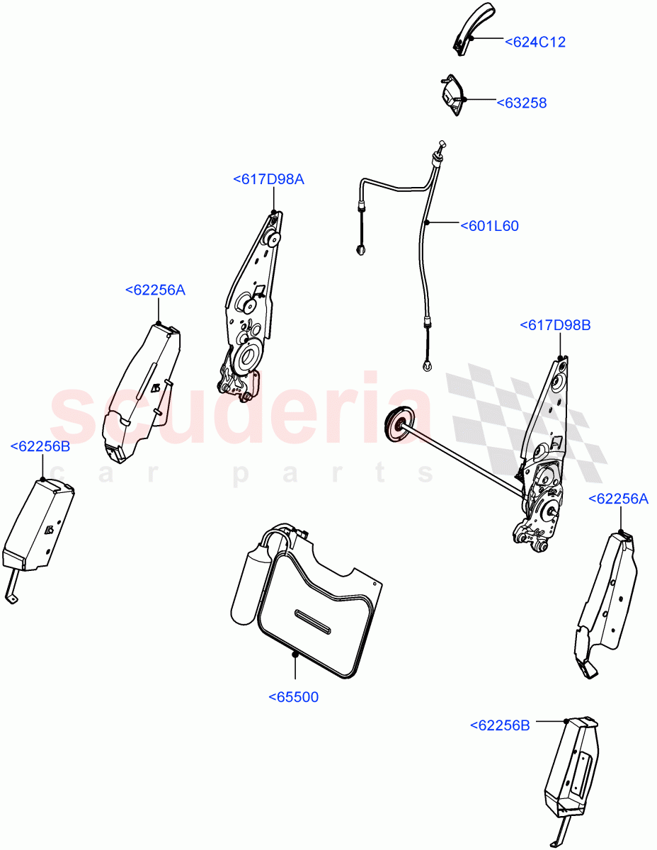 Front Seat Back (Halewood (UK), Seat - Premium) ((V) FROMHH000001) of Land Rover Land Rover Range Rover Evoque (2012-2018) [2.0 Turbo Diesel]