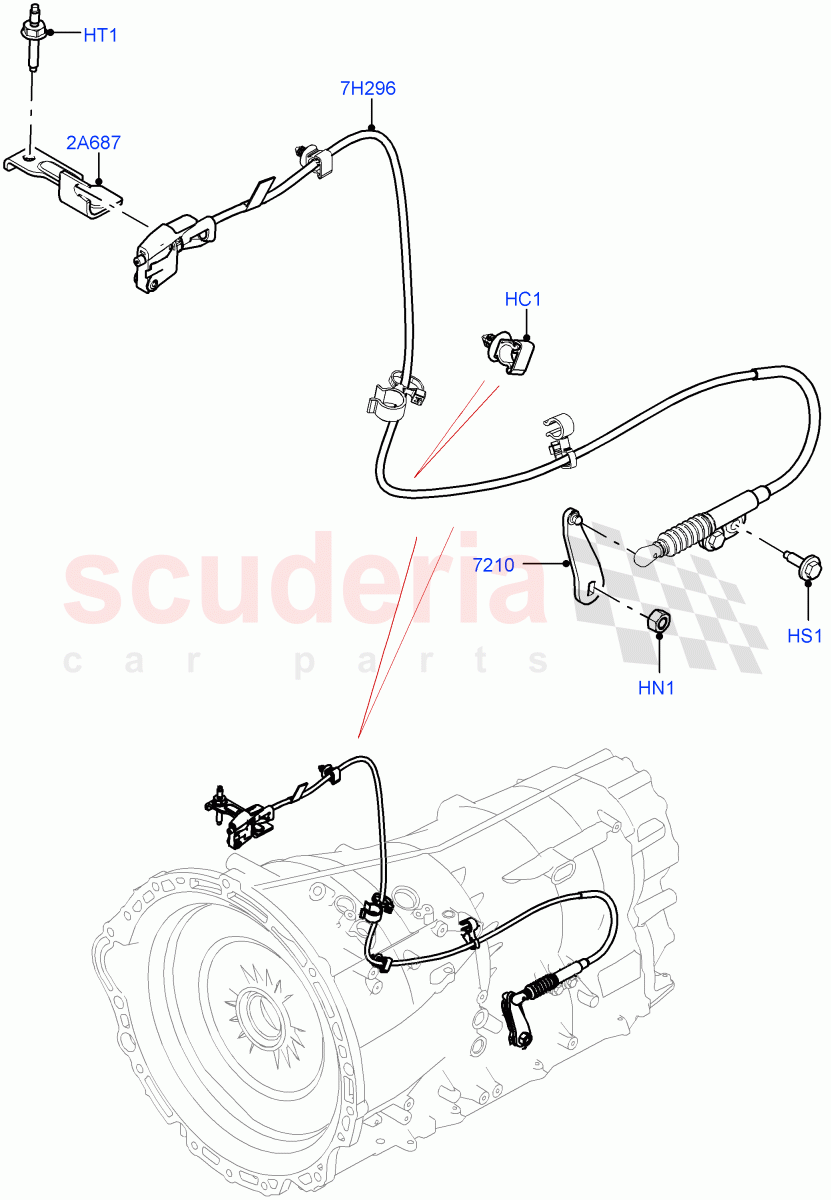 Gear Change-Automatic Transmission (8HP Gen3 Hybrid Trans) ((V) FROMMA000001) of Land Rover Land Rover Range Rover Velar (2017+) [2.0 Turbo Diesel AJ21D4]