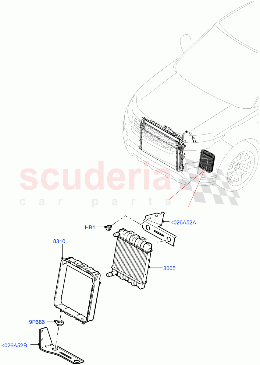 Radiator/Coolant Overflow Container (2.0L AJ20P4 Petrol High PTA, Changsu (China), High Engine Cooling, Medium Engine Cooling, Low Engine Cooling) of Land Rover Land Rover Range Rover Evoque (2019+) [2.0 Turbo Petrol AJ200P]