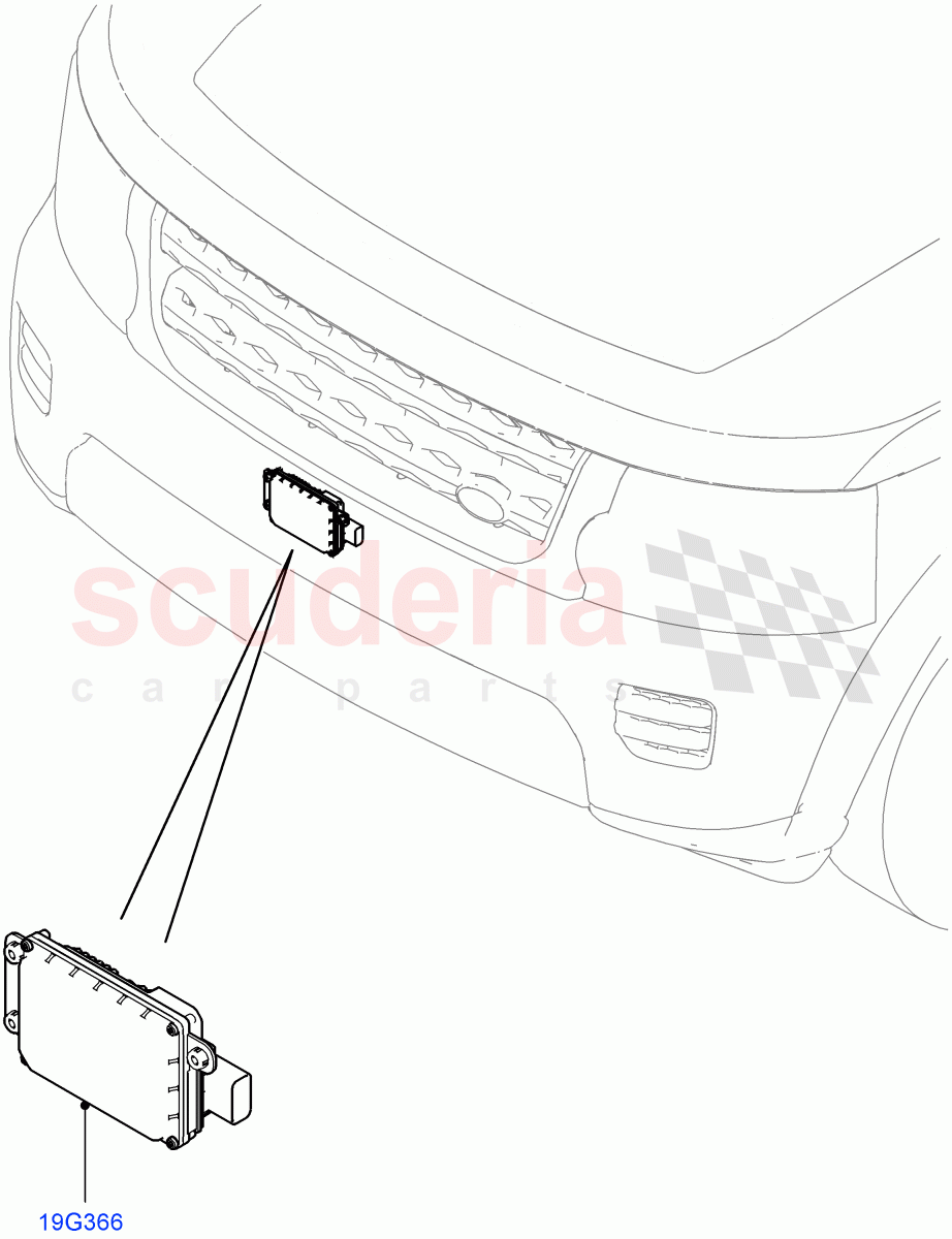 Speed Control (3.0 V6 Diesel, With Adaptive Speed Control) ((V) FROMFA000001) of Land Rover Land Rover Discovery 4 (2010-2016) [3.0 Diesel 24V DOHC TC]