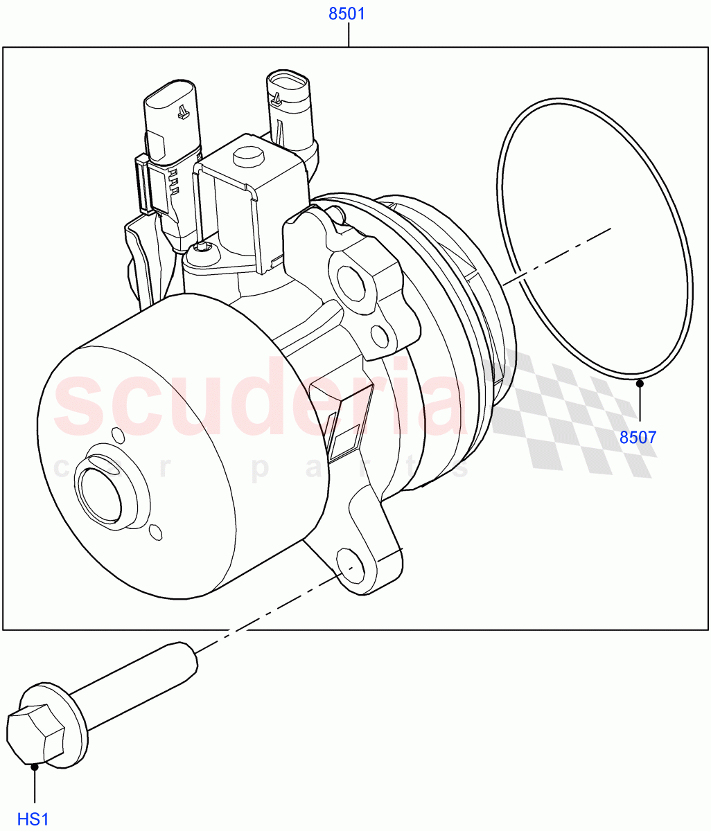 Water Pump (Main Unit) (3.0L AJ20D6 Diesel High) ((V) FROMLA000001) of Land Rover Land Rover Range Rover (2012-2021) [3.0 I6 Turbo Diesel AJ20D6]