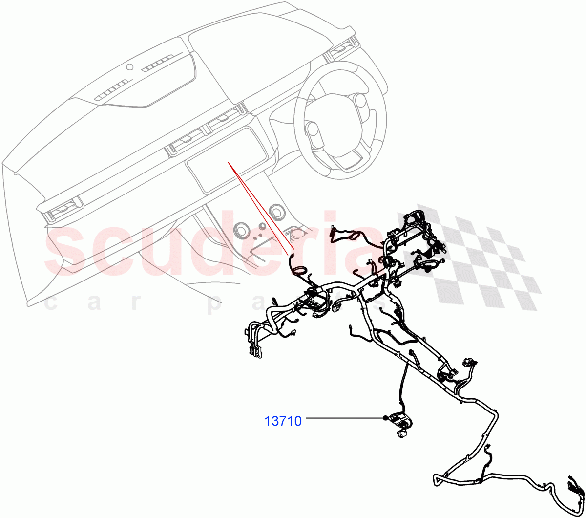 Facia Harness of Land Rover Land Rover Range Rover Velar (2017+) [3.0 I6 Turbo Petrol AJ20P6]