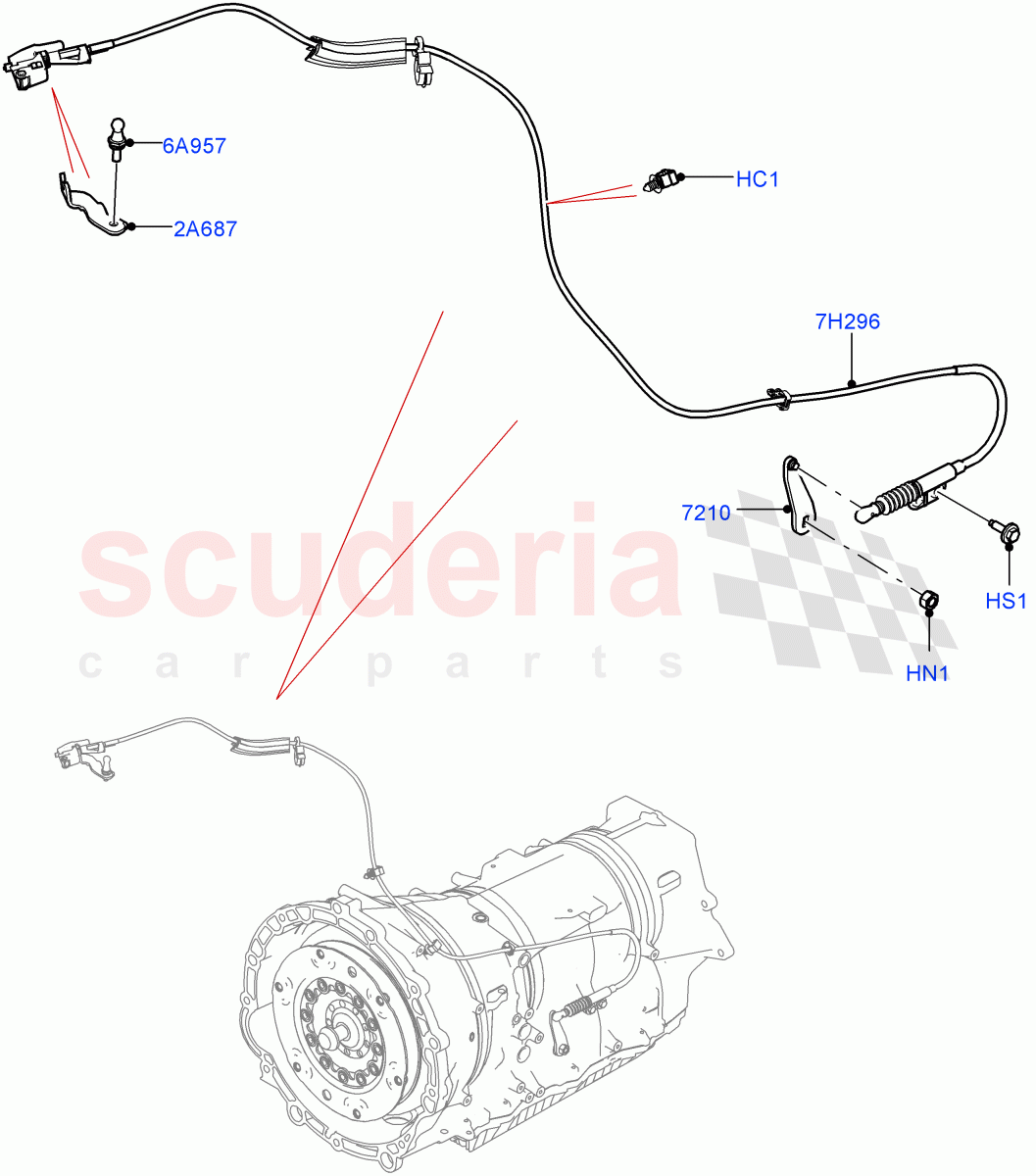 Gear Change-Automatic Transmission (3.0L AJ20P6 Petrol High, 8 Speed Auto Trans ZF 8HP76) ((V) FROMMA000001) of Land Rover Land Rover Range Rover Velar (2017+) [3.0 DOHC GDI SC V6 Petrol]