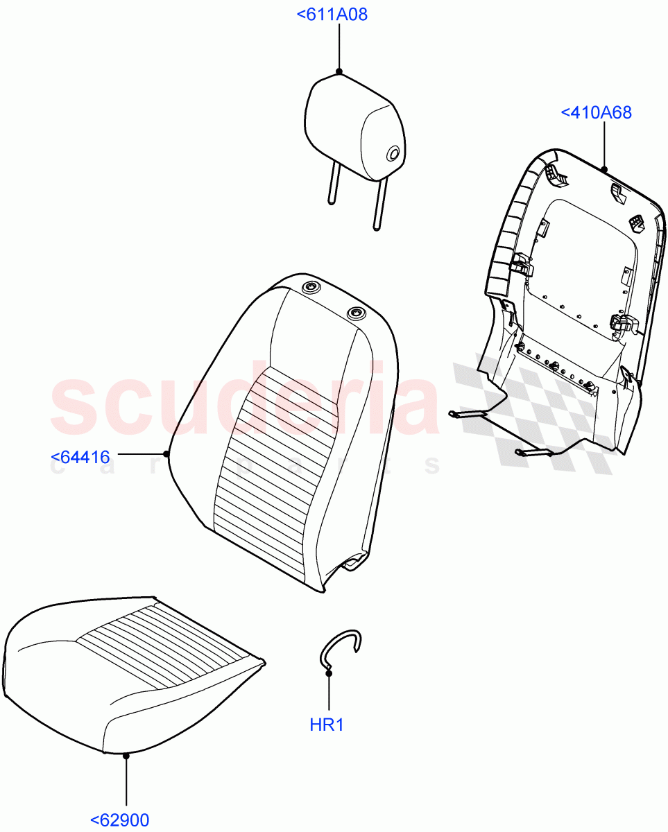 Front Seat Covers (Leather/Suede, Changsu (China)) ((V) FROMFG000001) of Land Rover Land Rover Discovery Sport (2015+) [2.0 Turbo Petrol GTDI]