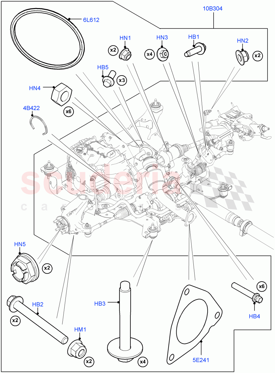 Transmission External Components (2.0L 16V TIVCT T/C 240PS Petrol, 9 Speed Auto AWD, Itatiaia (Brazil)) ((V) FROMGT000001) of Land Rover Land Rover Range Rover Evoque (2012-2018) [2.0 Turbo Diesel]