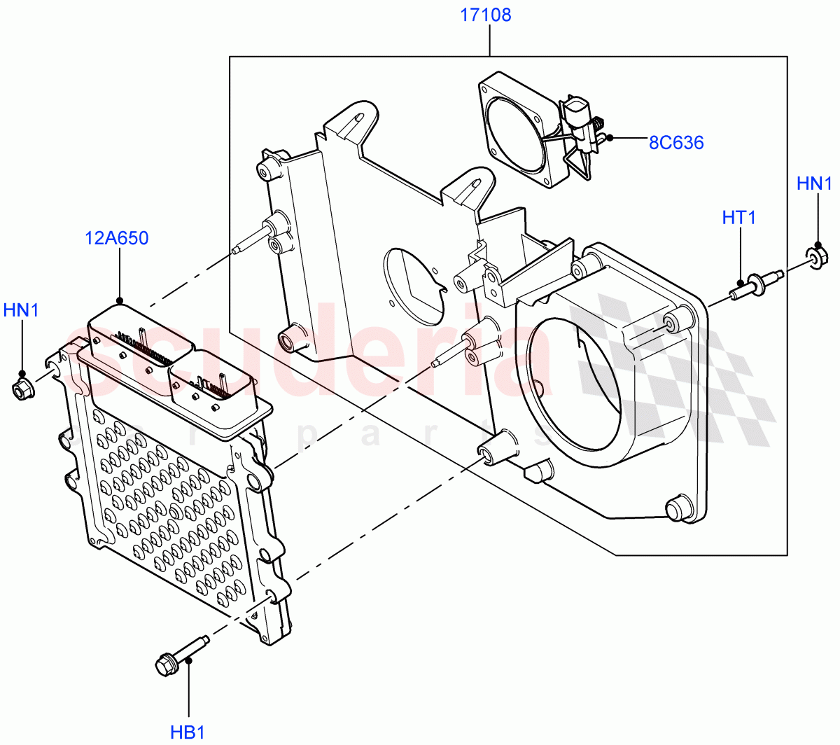 Engine Modules And Sensors (5.0L OHC SGDI NA V8 Petrol - AJ133) ((V) FROMAA000001) of Land Rover Land Rover Discovery 4 (2010-2016) [5.0 OHC SGDI NA V8 Petrol]