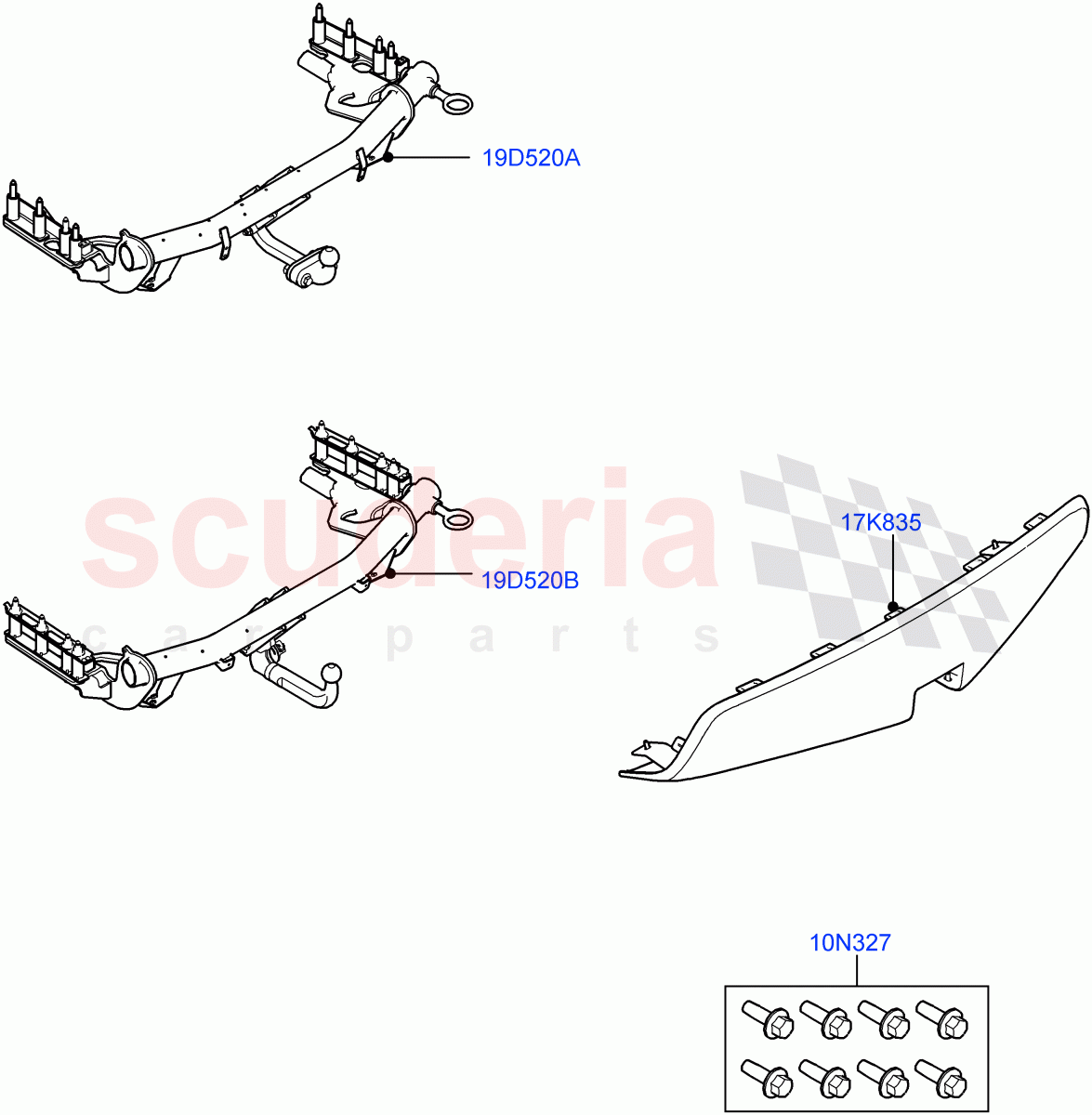 Towing Equipment (Accessory) (Itatiaia (Brazil)) ((V) TOKT999999) of Land Rover Land Rover Discovery Sport (2015+) [2.2 Single Turbo Diesel]