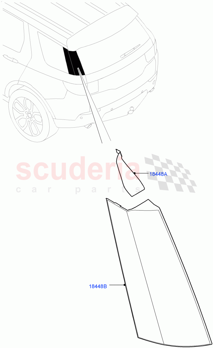 Luggage Compartment Door (Finishers) (Itatiaia (Brazil)) ((V) FROMGT000001) of Land Rover Land Rover Discovery Sport (2015+) [1.5 I3 Turbo Petrol AJ20P3]