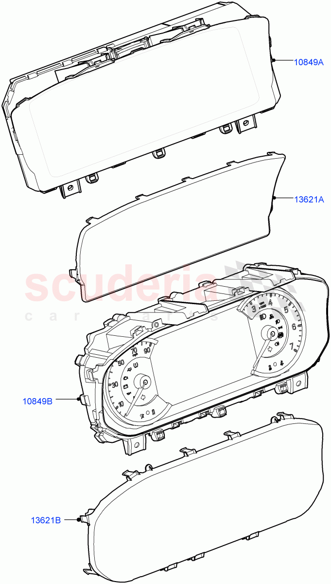 Instrument Cluster (Itatiaia (Brazil)) of Land Rover Land Rover Range Rover Evoque (2019+) [2.0 Turbo Petrol AJ200P]