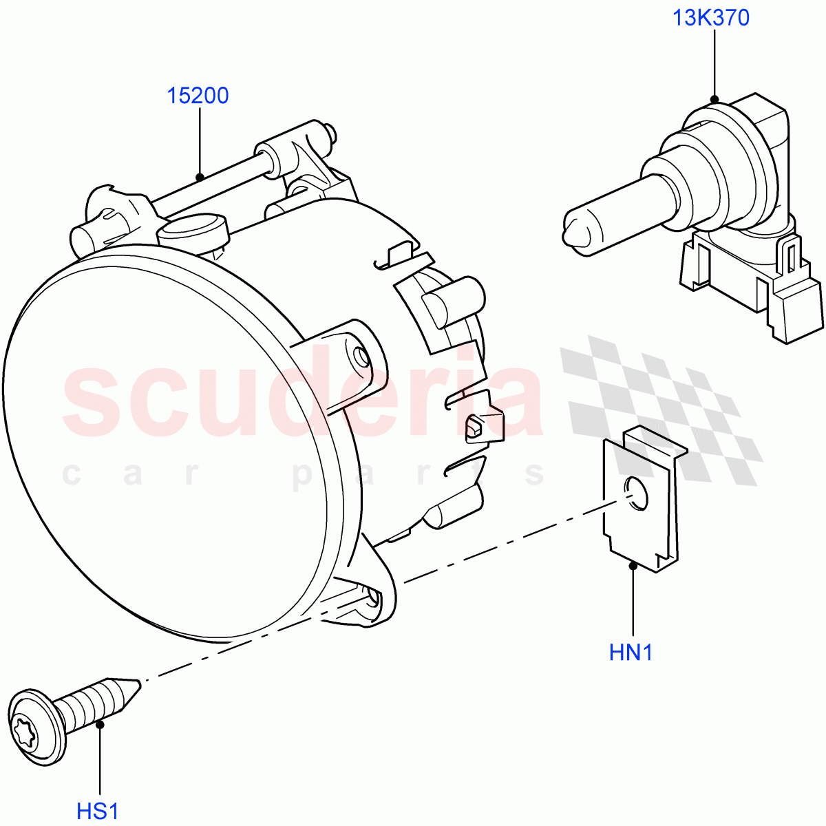 Front Fog Lamps ((V) TO9A999999) of Land Rover Land Rover Range Rover Sport (2005-2009) [2.7 Diesel V6]