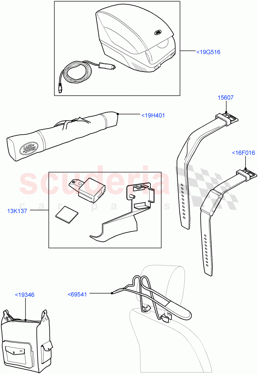 Touring Accessories (Accessory) of Land Rover Land Rover Range Rover Sport (2014+) [3.0 I6 Turbo Petrol AJ20P6]