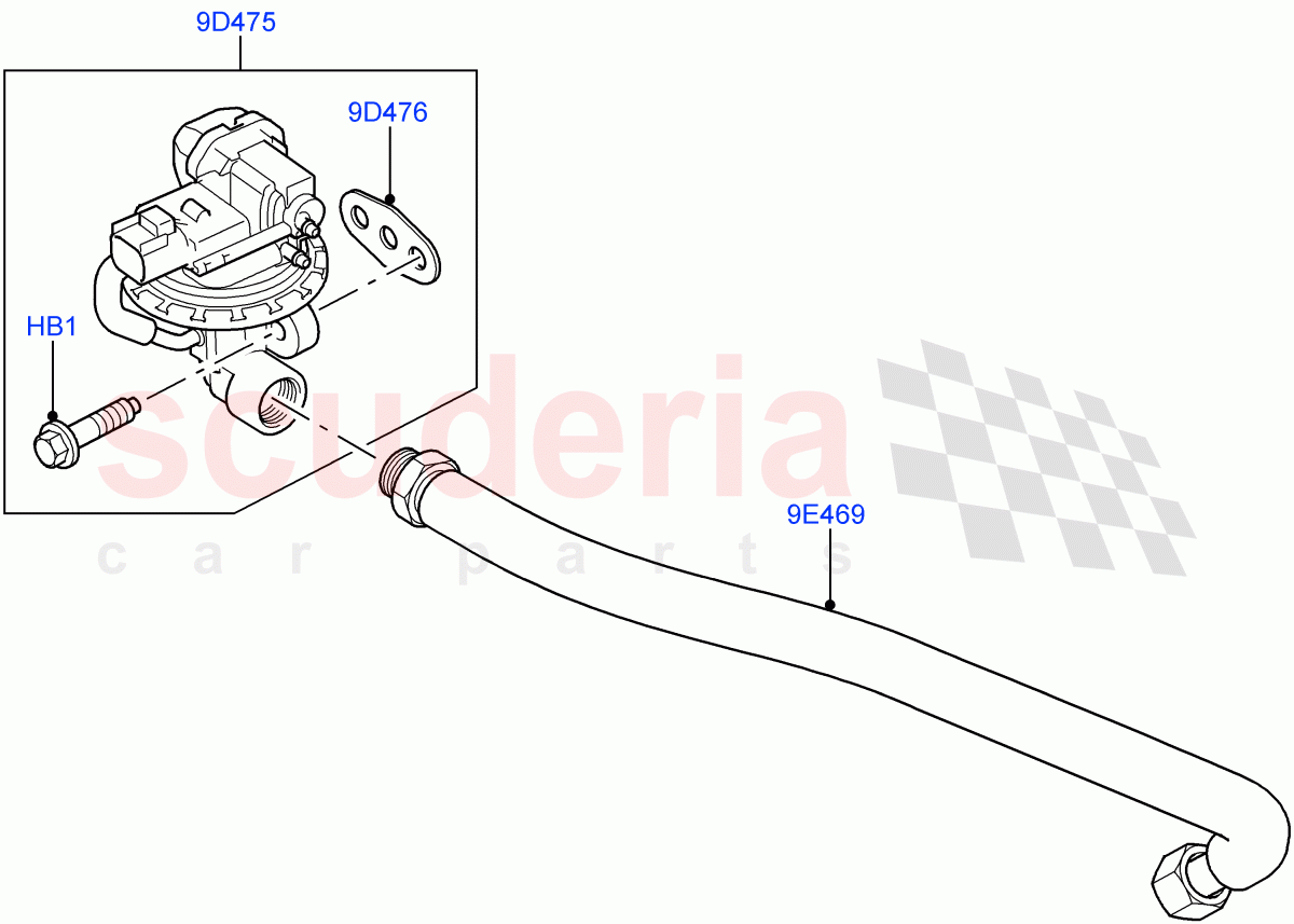 Exhaust Gas Recirculation (Cologne V6 4.0 EFI (SOHC)) ((V) FROMAA000001) of Land Rover Land Rover Discovery 4 (2010-2016) [4.0 Petrol V6]