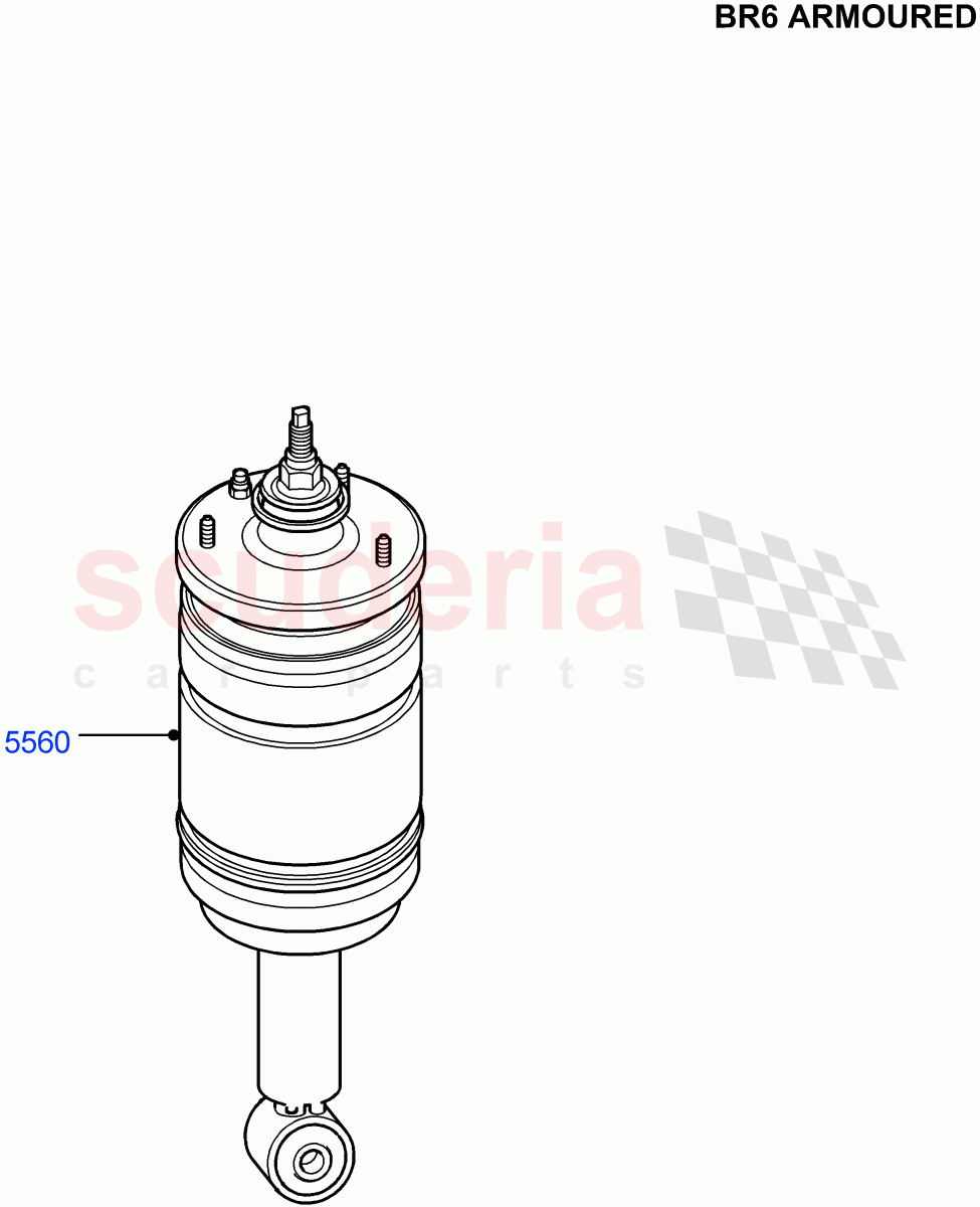 Rear Springs And Shock Absorbers (With B6 Level Armouring) ((V) FROMAA000001) of Land Rover Land Rover Discovery 4 (2010-2016) [4.0 Petrol V6]