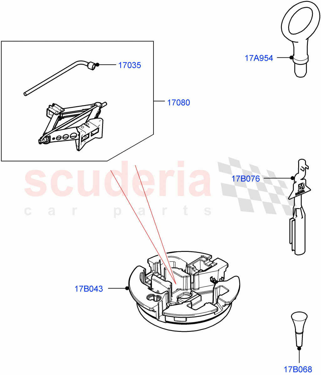 Tools (Halewood (UK)) of Land Rover Land Rover Range Rover Evoque (2019+) [1.5 I3 Turbo Petrol AJ20P3]