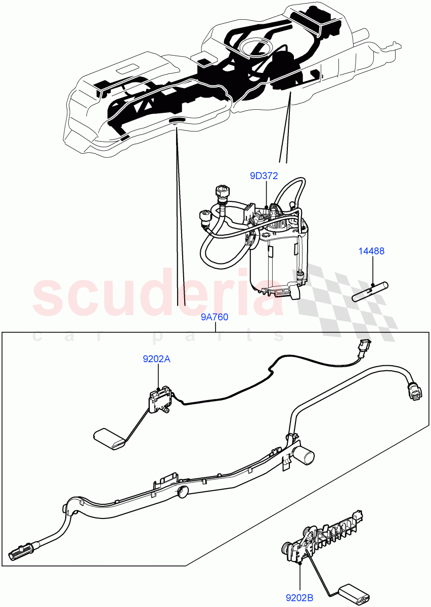 Fuel Pump And Sender Unit (3.0 V6 Diesel) ((V) FROMAA000001) of Land Rover Land Rover Range Rover Sport (2010-2013) [3.0 Diesel 24V DOHC TC]
