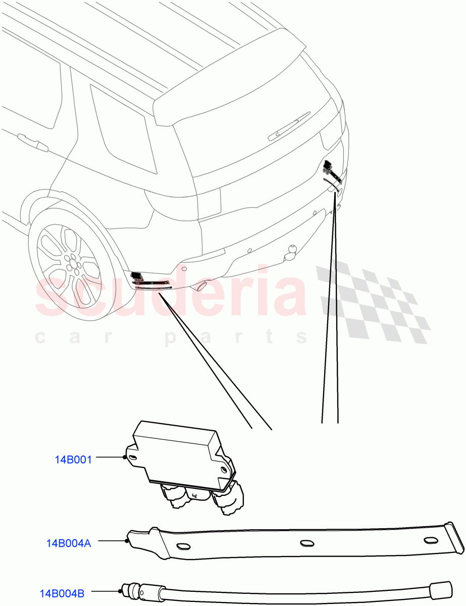 Vehicle Modules And Sensors (Tailgate - Hands Free, Halewood (UK)) ((V) FROMGH000001) of Land Rover Land Rover Discovery Sport (2015+) [1.5 I3 Turbo Petrol AJ20P3]