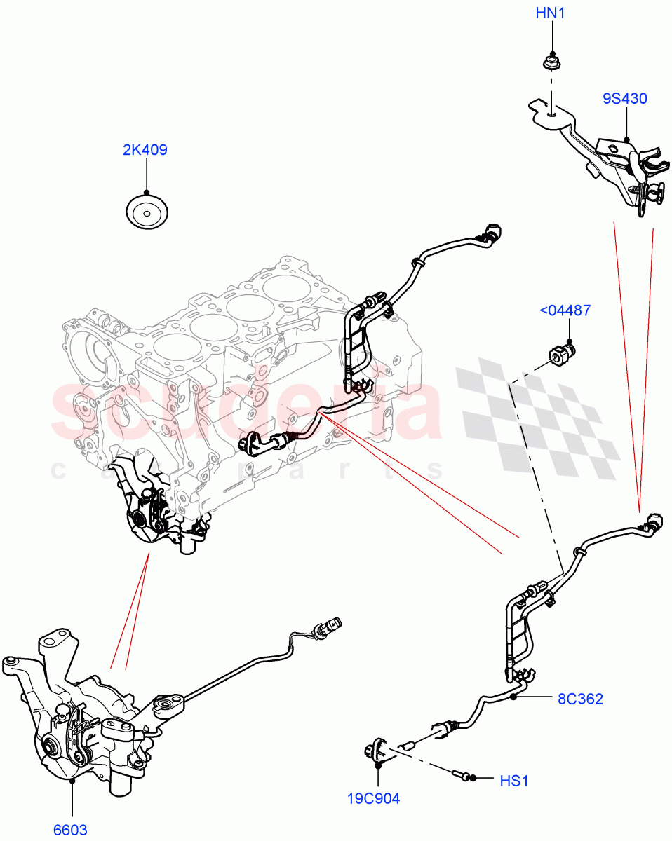 Vacuum Control And Air Injection (2.0L AJ200P Hi PHEV) ((V) FROMJA000001) of Land Rover Land Rover Range Rover (2012-2021) [2.0 Turbo Petrol AJ200P]