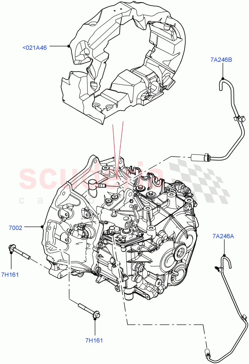 Manual Transaxle And Case (6 Speed Manual Trans BG6, Halewood (UK)) ((V) FROMKH000001) of Land Rover Land Rover Discovery Sport (2015+) [1.5 I3 Turbo Petrol AJ20P3]