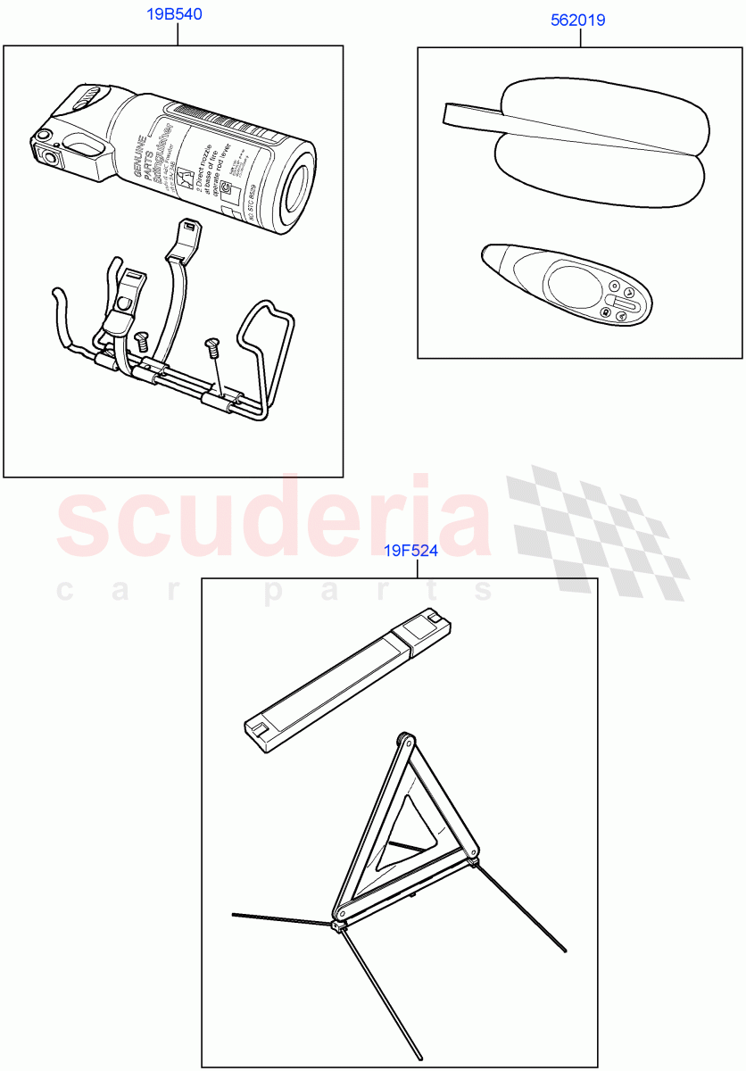 Emergency And Safety Equipment (Accessory, Internal Components) ((V) FROMAA000001) of Land Rover Land Rover Range Rover Sport (2010-2013) [3.6 V8 32V DOHC EFI Diesel]