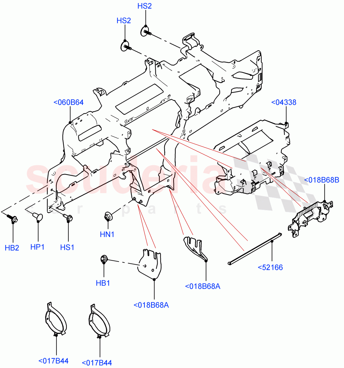 Instrument Panel (Internal Components) (Itatiaia (Brazil)) of Land Rover Land Rover Range Rover Evoque (2019+) [2.0 Turbo Diesel]