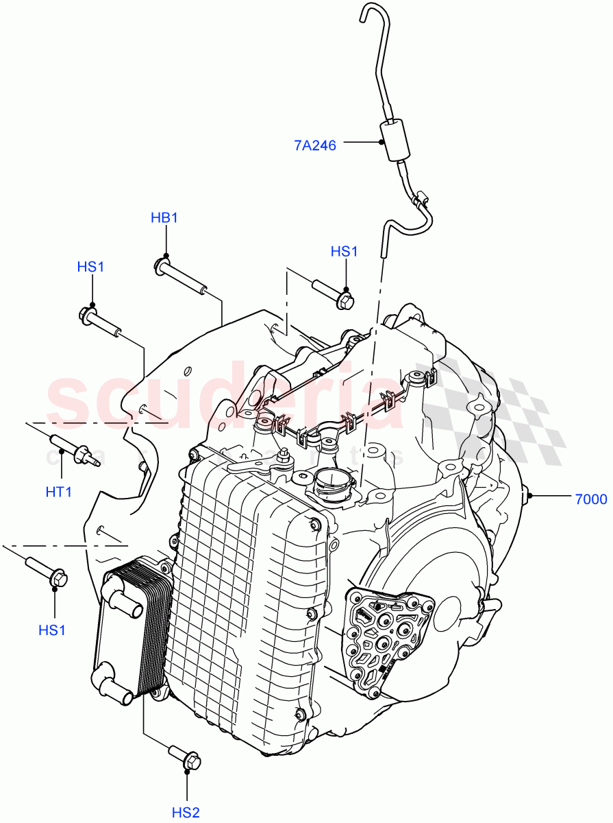 Auto Trans Assy & Speedometer Drive (2.0L 16V TIVCT T/C 240PS Petrol, 9 Speed Auto AWD, Halewood (UK), 2.0L 16V TIVCT T/C Gen2 Petrol) ((V) FROMEH000001) of Land Rover Land Rover Discovery Sport (2015+) [2.0 Turbo Diesel AJ21D4]