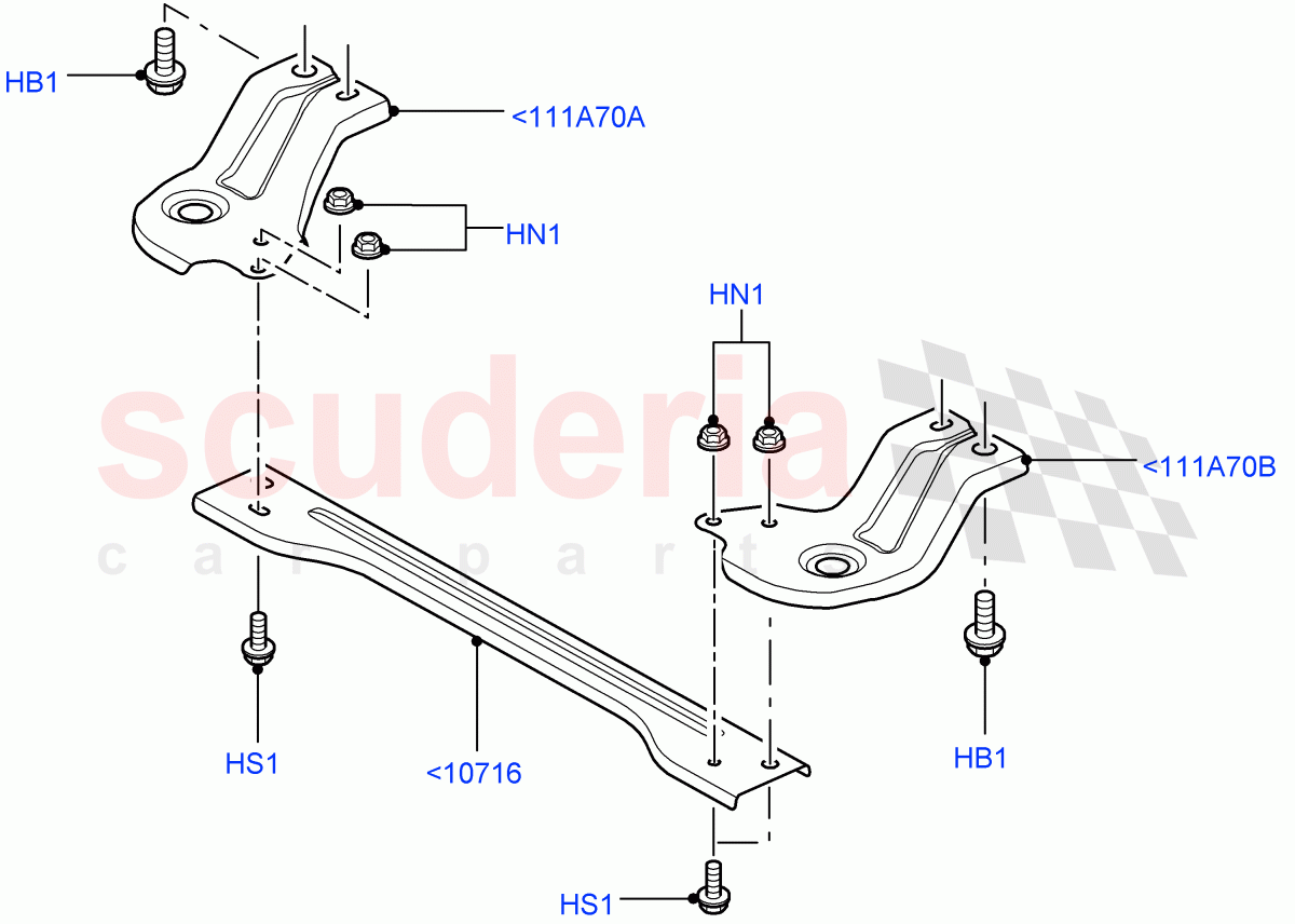 Front Panels, Aprons & Side Members (Crossmember) (Itatiaia (Brazil)) ((V) FROMGT000001) of Land Rover Land Rover Range Rover Evoque (2012-2018) [2.0 Turbo Petrol GTDI]