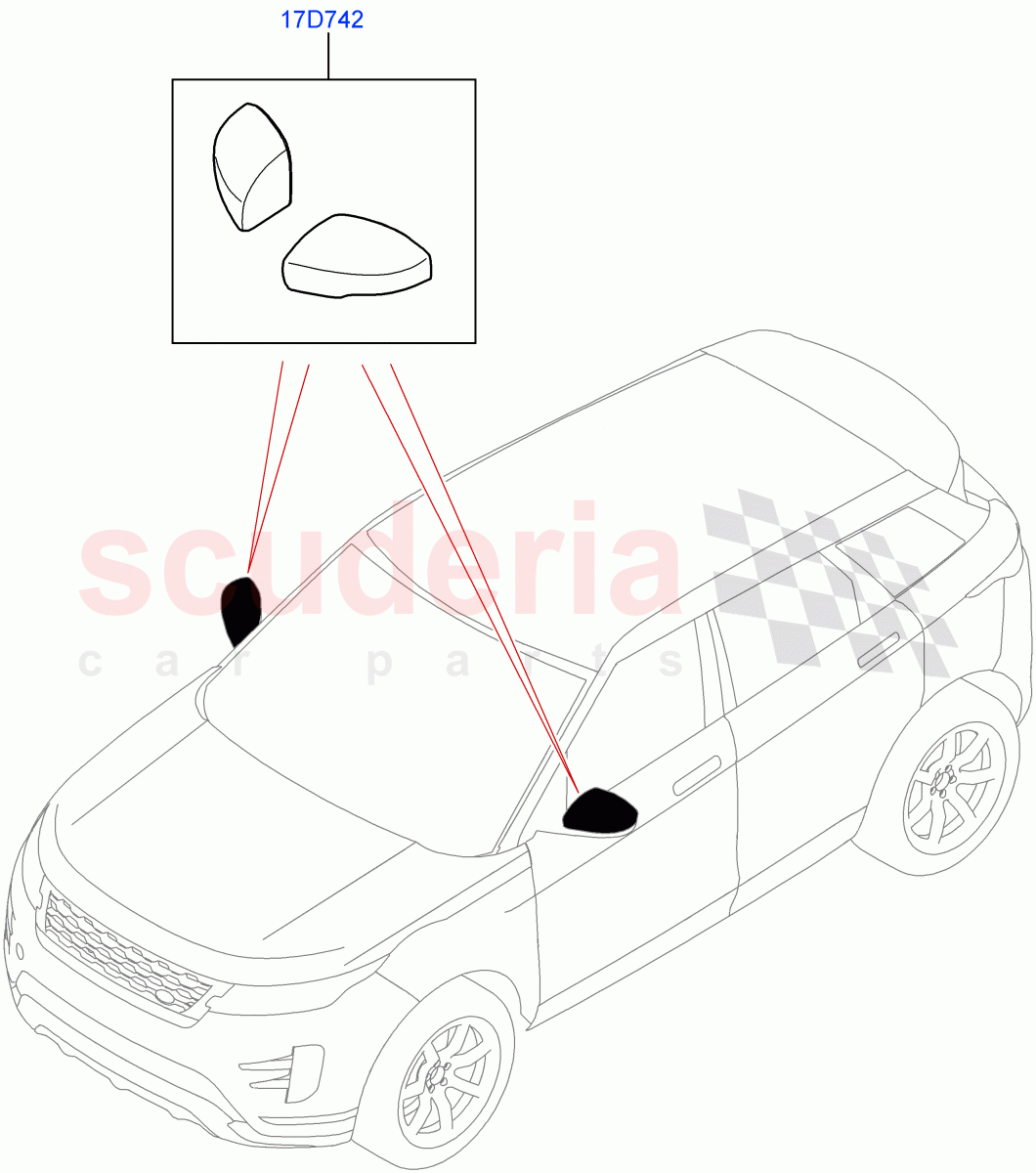 Exterior Body Styling Items (Itatiaia (Brazil)) of Land Rover Land Rover Range Rover Evoque (2019+) [2.0 Turbo Diesel]