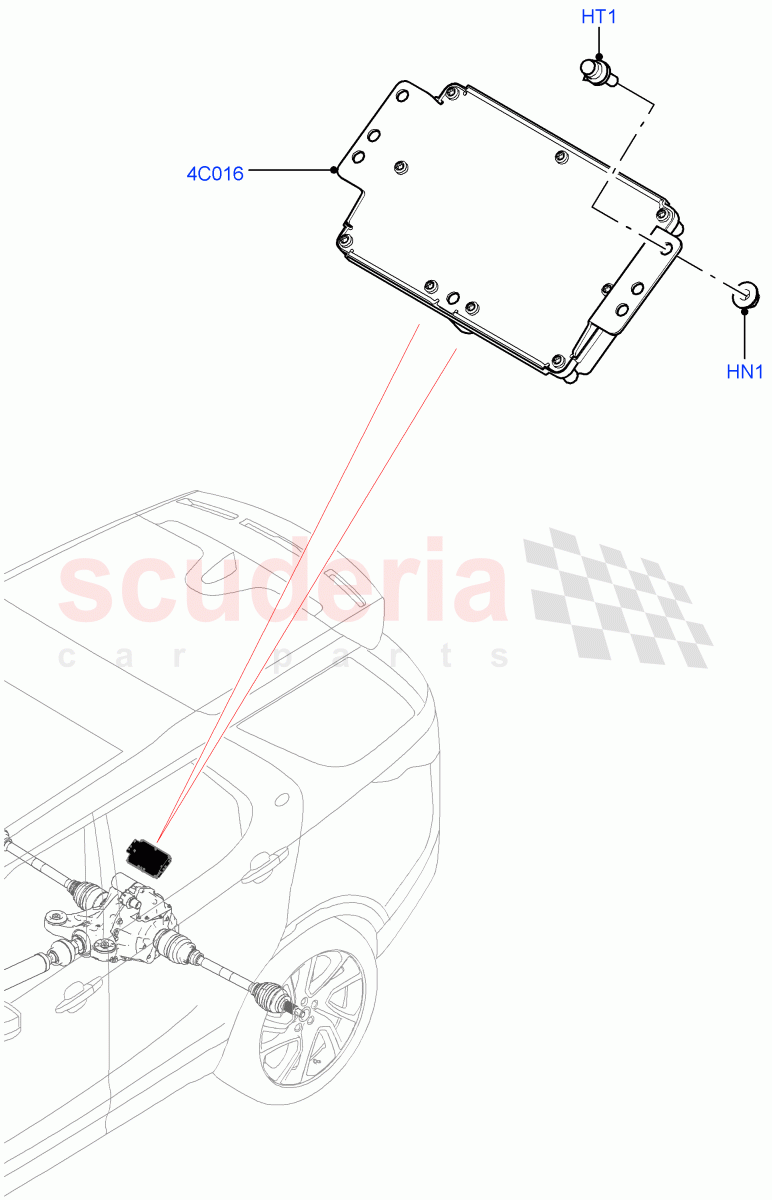 Rear Axle Modules And Sensors (Nitra Plant Build) (Electronic Locking Differential) ((V) FROMK2000001) of Land Rover Land Rover Discovery 5 (2017+) [3.0 Diesel 24V DOHC TC]